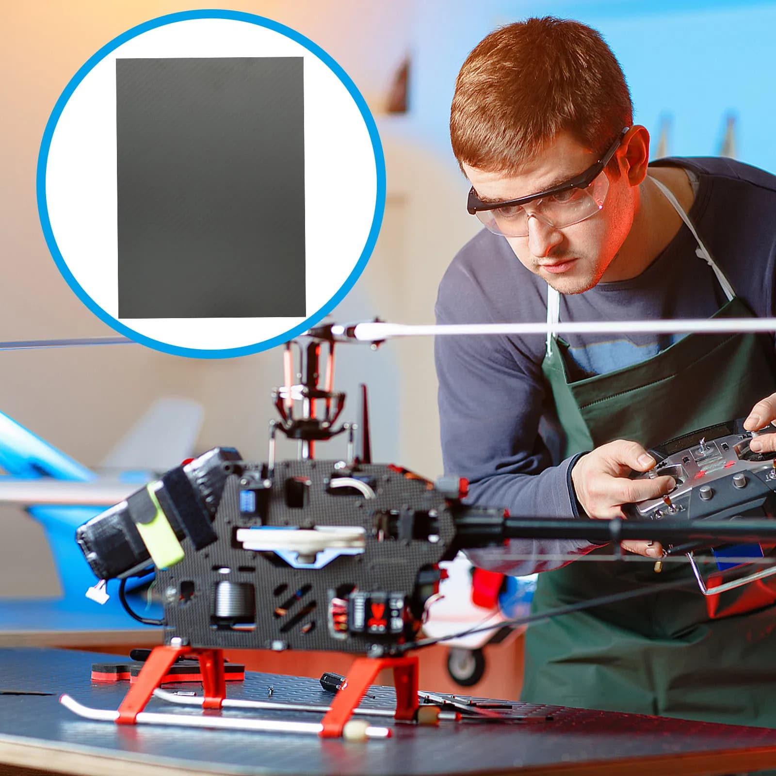 Carbon Fiber Sheet Twill Pattern Glossy Surface for Multicopter Helicopter Rc Airplanes Drones 3k Carbon Fiber Panel Plate DIY