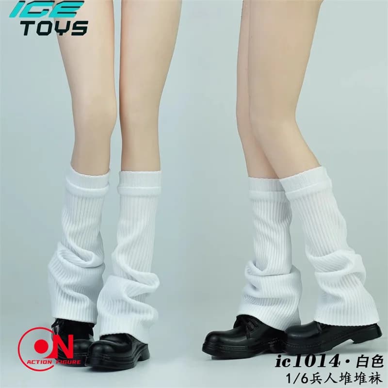 Calze scaldacollo da donna in maglia 1/6 IC1014, modello senza piedi, accessorio per abbigliamento, adatte per bambole action figure BJD da 12'' e soldati.