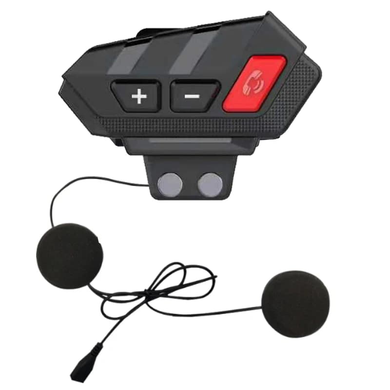 Auricolare Bluetooth per Moto con Funzione Chiamata, Doppio Altoparlante Integrato, Controllo Vocale Semplificato, Adattabile Universalmente per Caschi Integrali/Modulari