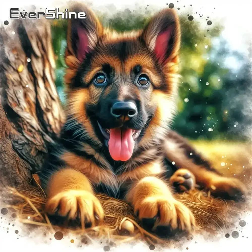 Evershine Diamond Painting Dog Animal Pattern For Adults Beginners Diamond Mosaic DIY Embroidery Full Square Round Unique Gift