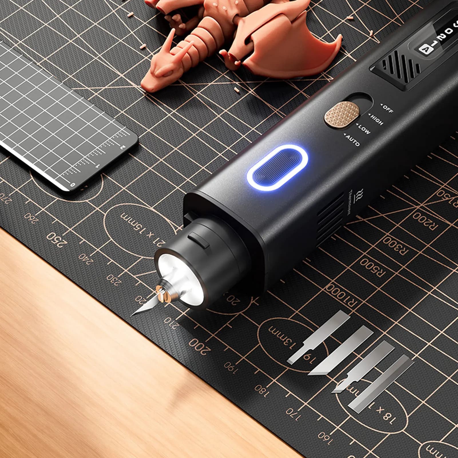 Taglierina a Ultrasuoni 40KHz Portatile di Precisione per Modelli 3D, Strumento di Taglio Artigianale per PCB e Circuiti Stampati, Rifilatura Rapida