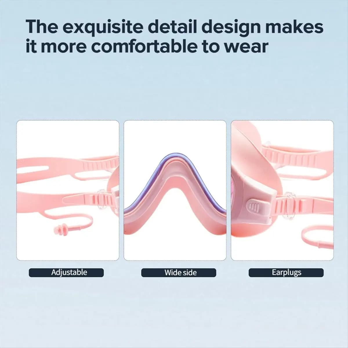 D12 Swimwear, Adult Swimwear with Spacious Visive Field, Anti-fog and Anti-UV, Swimming Pools