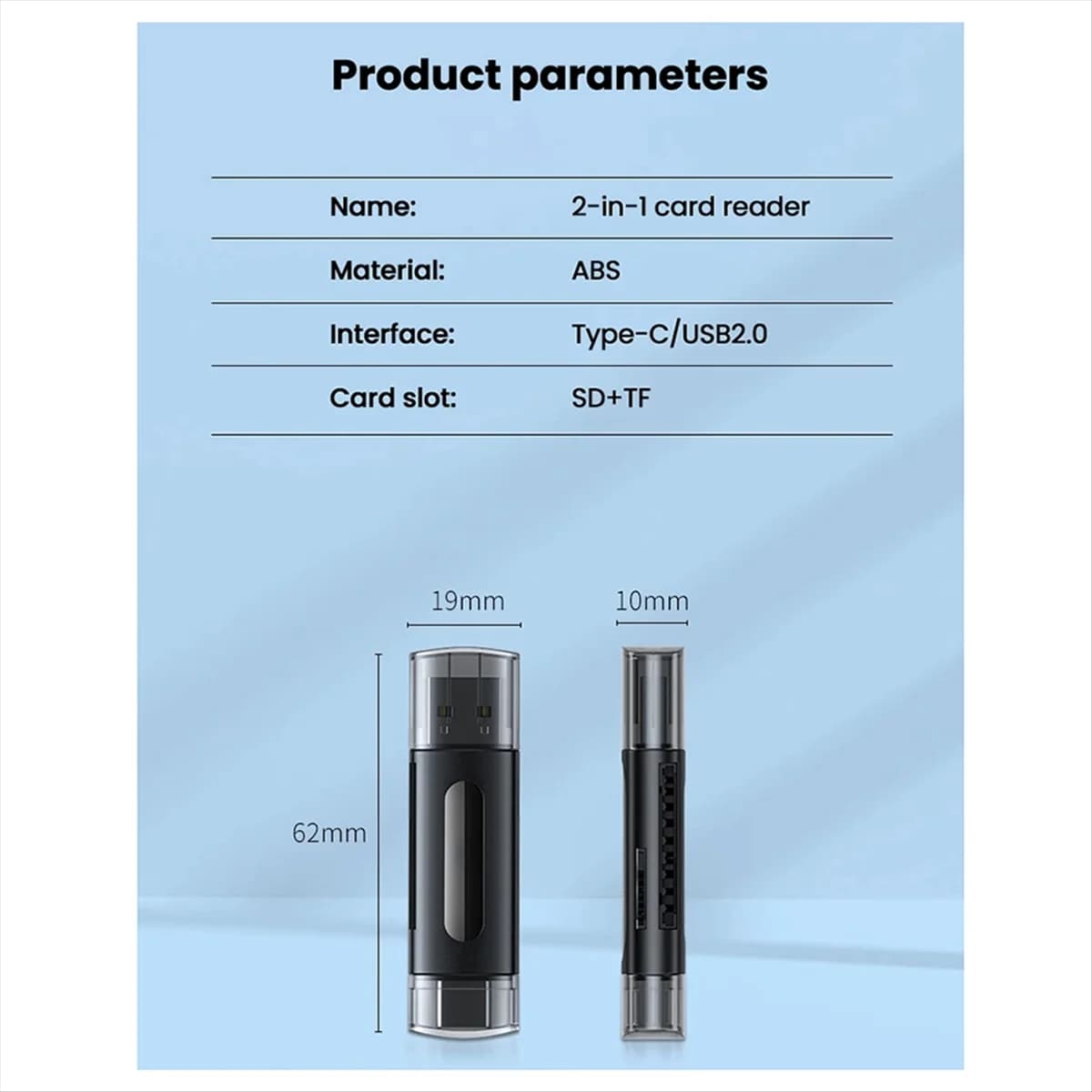 L'offerta del negozio Cmpt e Acce: Accessori per PC, Lettore di schede USB 2.0 per SD, Adattatore per schede di memoria Micro-SD TF per PC