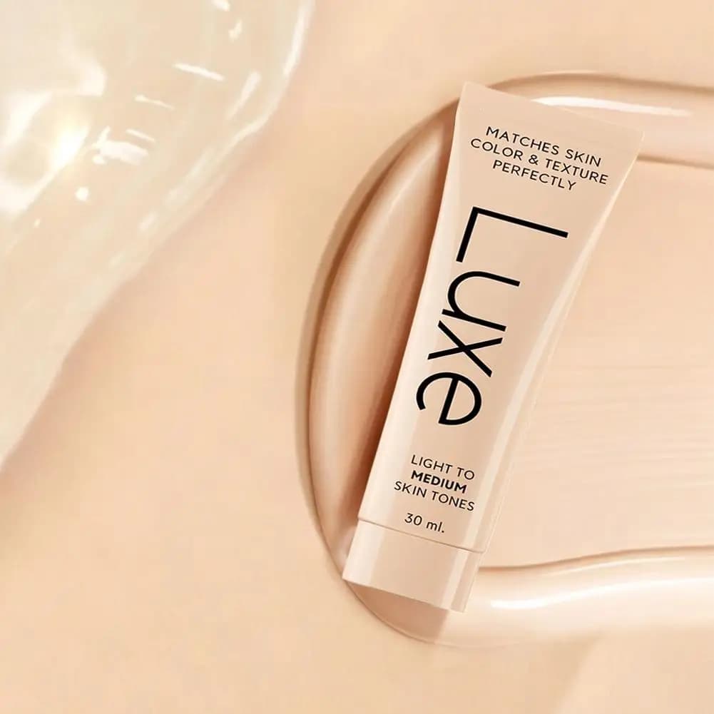 Luxe Color Changing Foundation, 30ml Hydrating Tinted sunscreen Foundation,Natural Skin Tone Matching Foundation Moisturizer