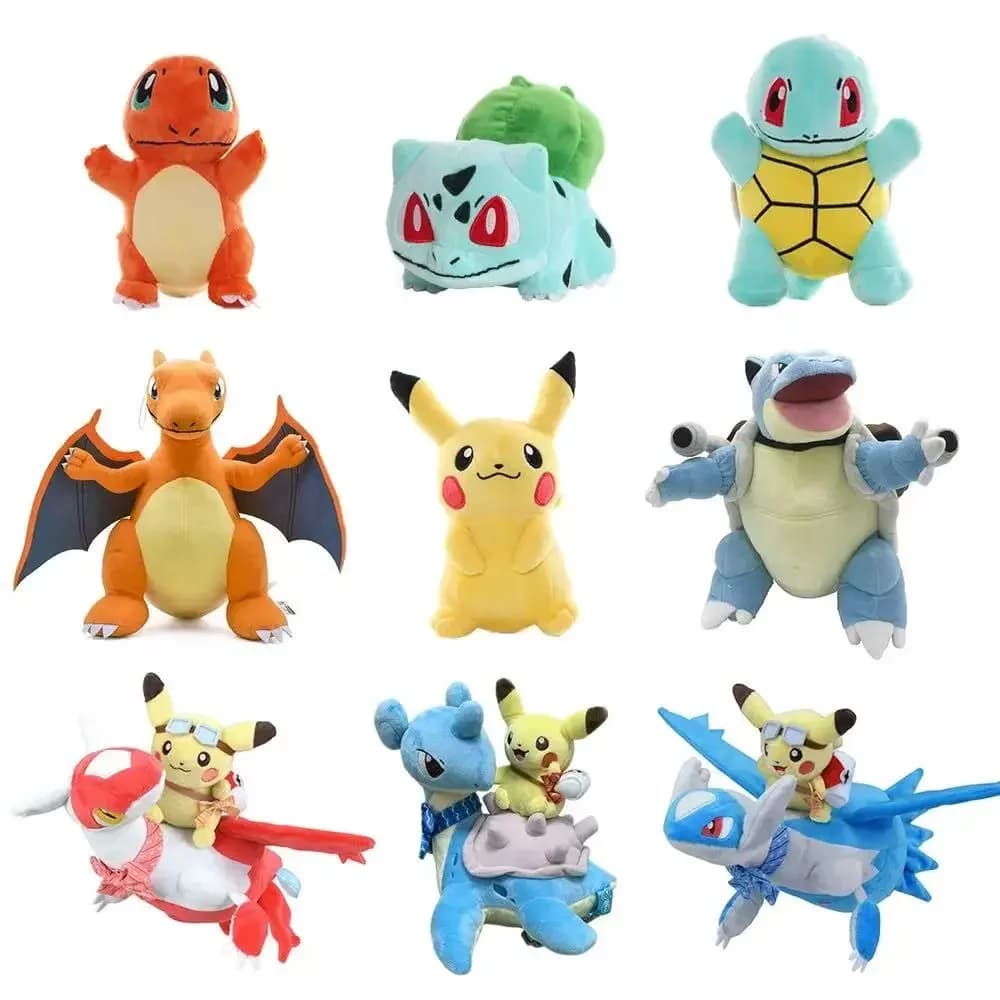 Peluche Pokemon da 20 cm, giocattoli di peluche Kawaii Pikachu Raichu Jenny Turtle, bambola anime, regalo di compleanno per bambini, regalo di Natale