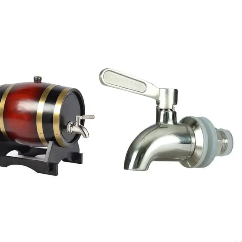 Rubinetto per distributore di bevande Dispenser con rubinetto in metallo in acciaio inossidabile Barattolo di succo Bevanda fredda Vino Birra Rubinetto di ricambio Dropship