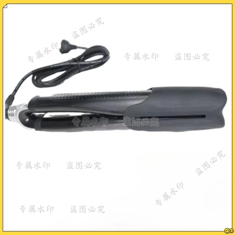 Clamp for curling smooth hair without damaging, magic tool to negative ions with straight plate to double use to smooth