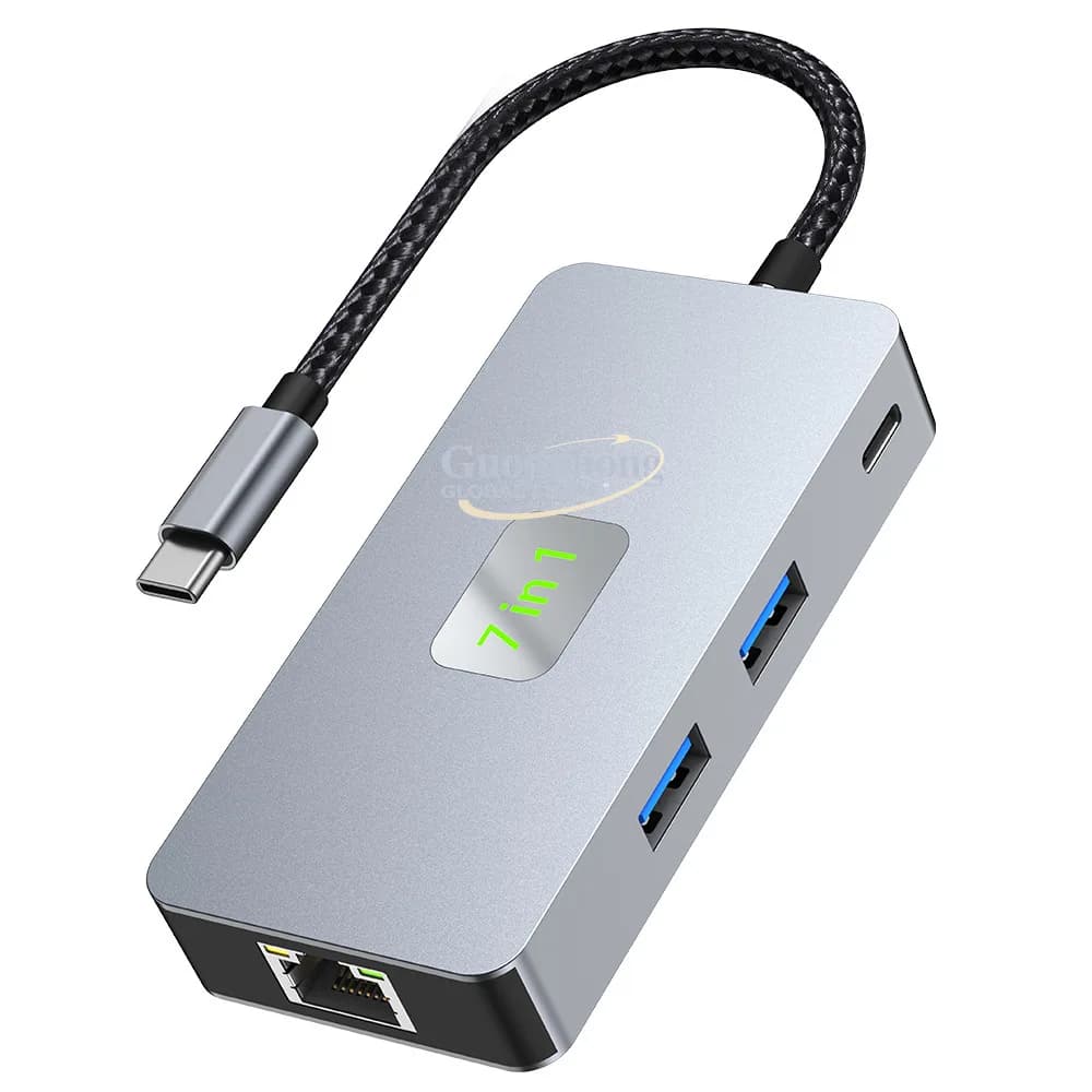 Docking Station per Notebook con Hub USB 3.2 Gen 2, 4K@60Hz, Scheda di Rete 2.5G e Convertitore Type-C