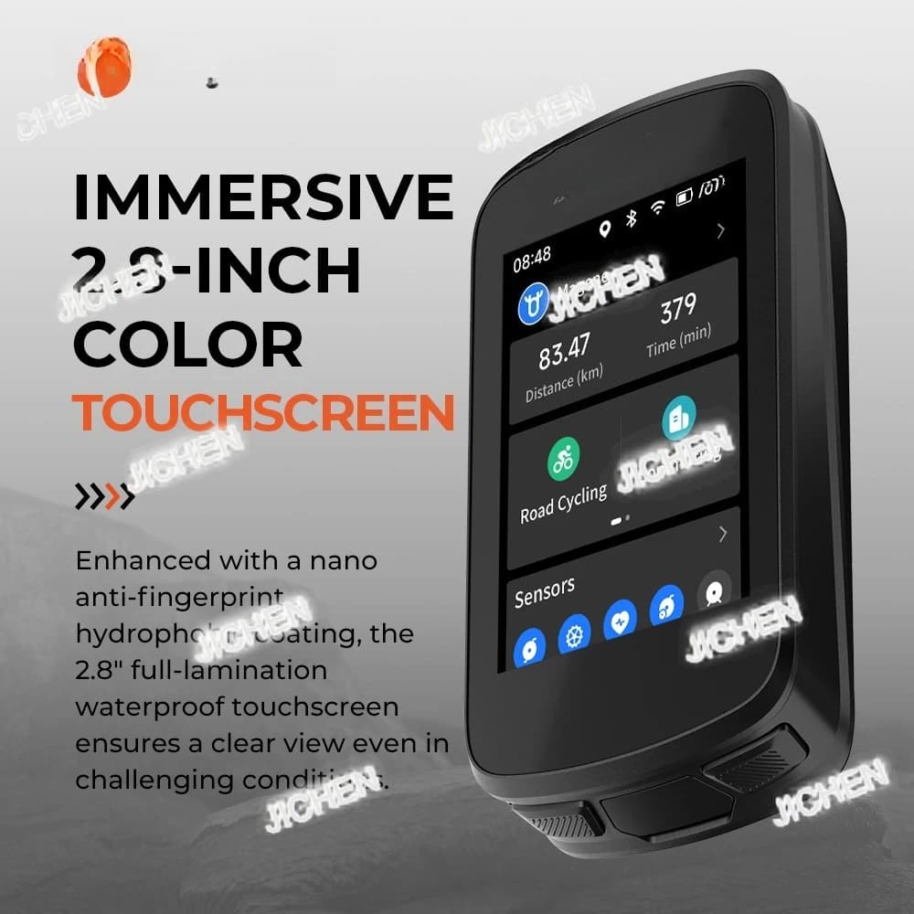 QXJ Bike Computer C606 Tachymeter Navigation Cycling Digital Stopwatch Trainer Bicycle Light Bluetooth Ant