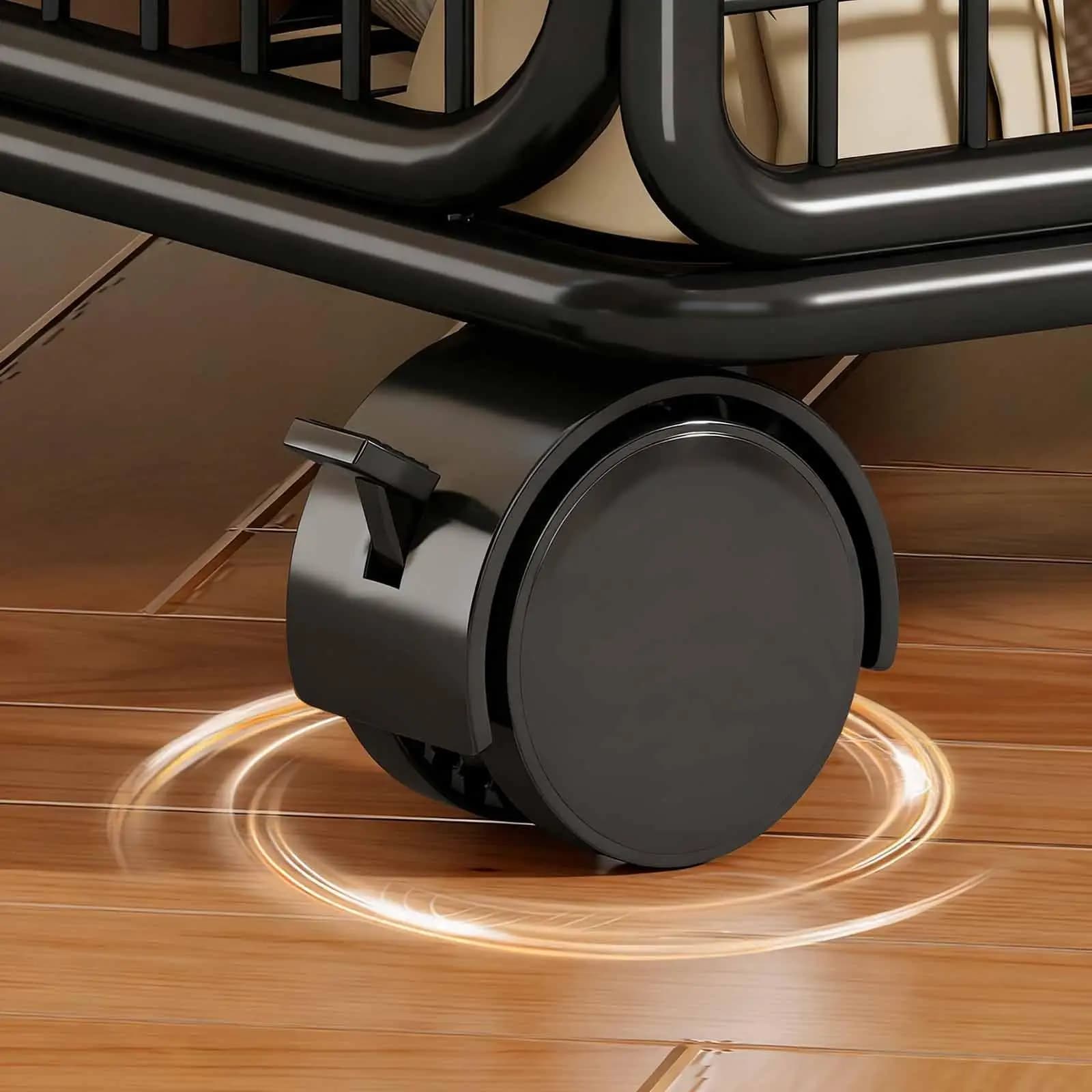Carrello Portadocumenti con Ruote, Organizzatore Sotto Scrivania, Libreria Portatile per Camera da Letto, Carrello Multiuso Riutilizzabile per Articoli da Toeletta