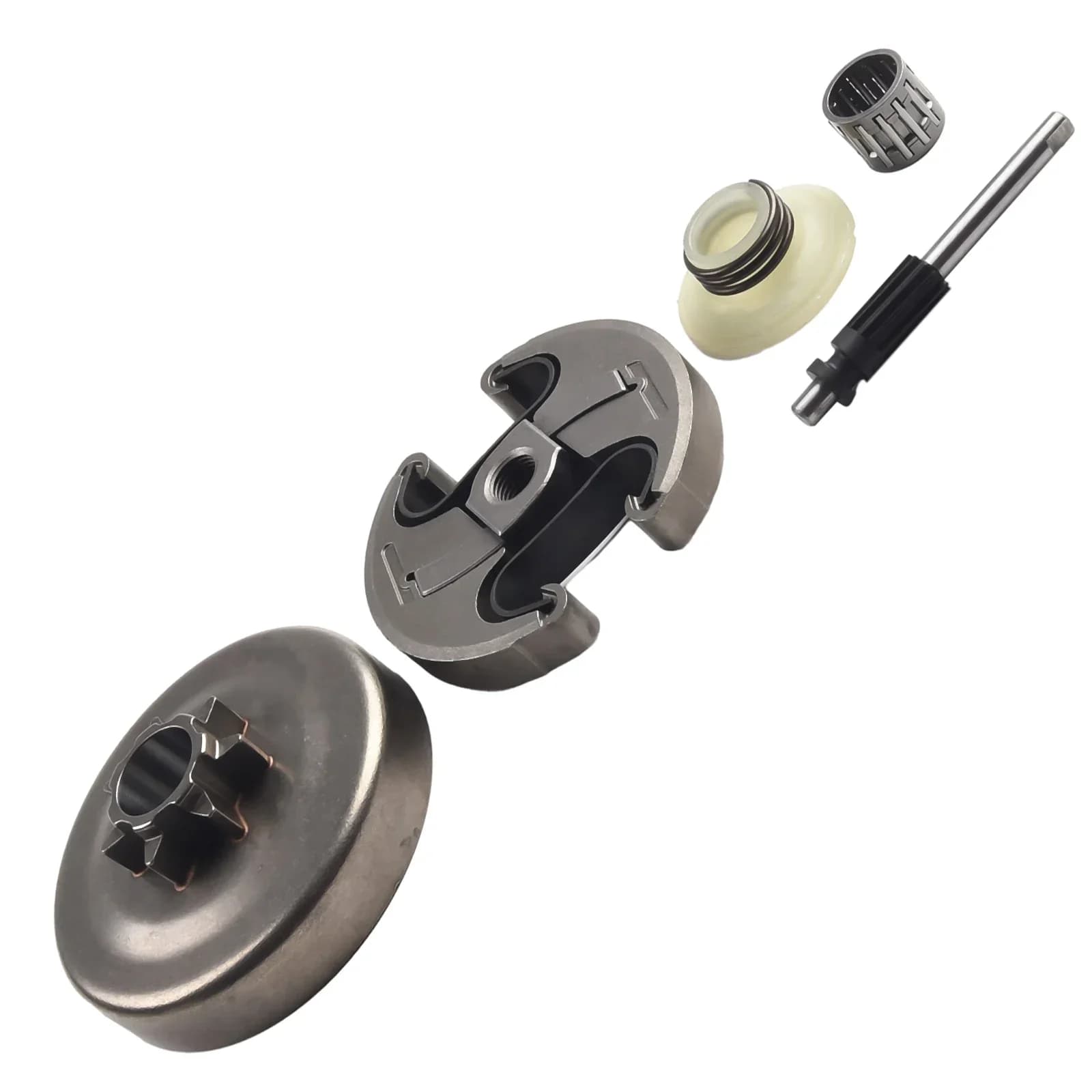 Tamburo Frizione con Pignone 325 7T per Motoseghe Modelli 340 345 350 445 450 con Numero Parte OEM 537110503 e Componenti Correlati