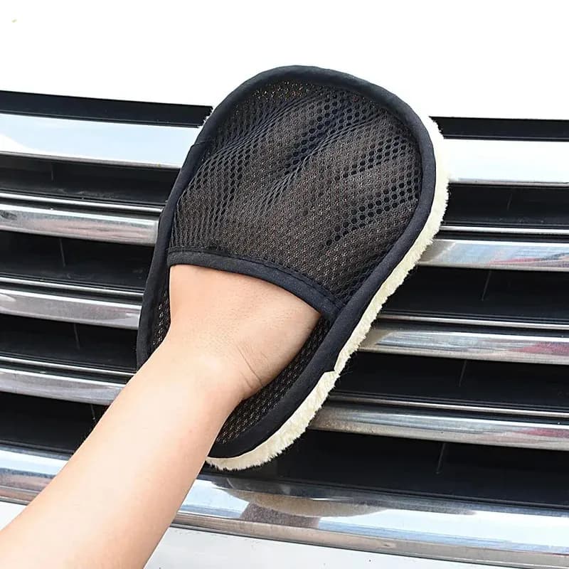 Soft Wool Cashmere Car Washing Gloves Cleaning Brush Motorcycle Washer Care Products Motorcycle Washer Durable Cleaning Products