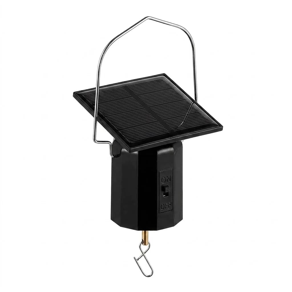 Rotating SolarPowered Wind Spinner Motor Solar Energy Operated Motor for Wind Chimes Sun Catchers Hanging Display