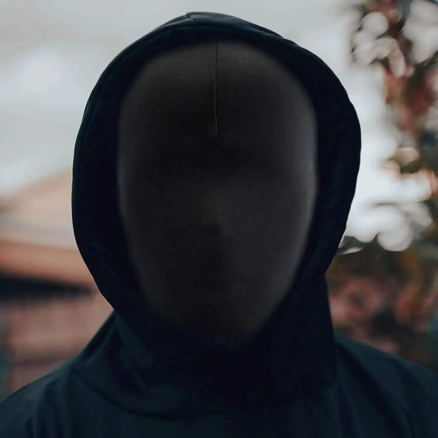 Maschera Nera Integrale in Spandex per Halloween - Copricapo Senza Volto per Costume da Festa, Accessori per Travestimenti da Carnevale per Adulti