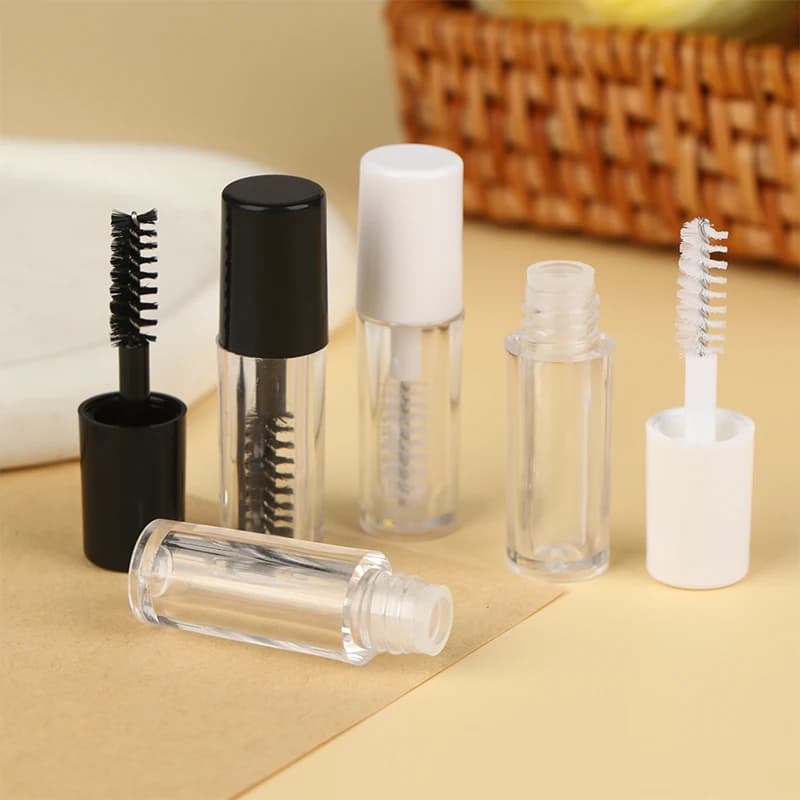 1.2ml Empty Mascara Tube 3PCS With Eyelash Wand Refillable Eyelash Growth Solution Container DIY Trial Cosmetic Packaging Bottle