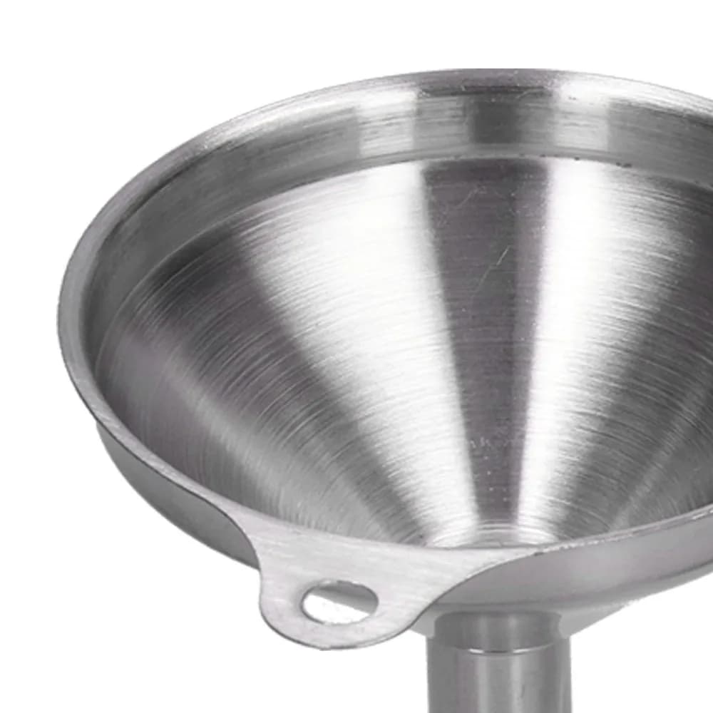 Set di 3 Imbuti da Cucina in Acciaio Inossidabile, per Alimenti, Durevoli, per Riempire Bottiglie, con Base Circolare, Alta Resistenza al Calore