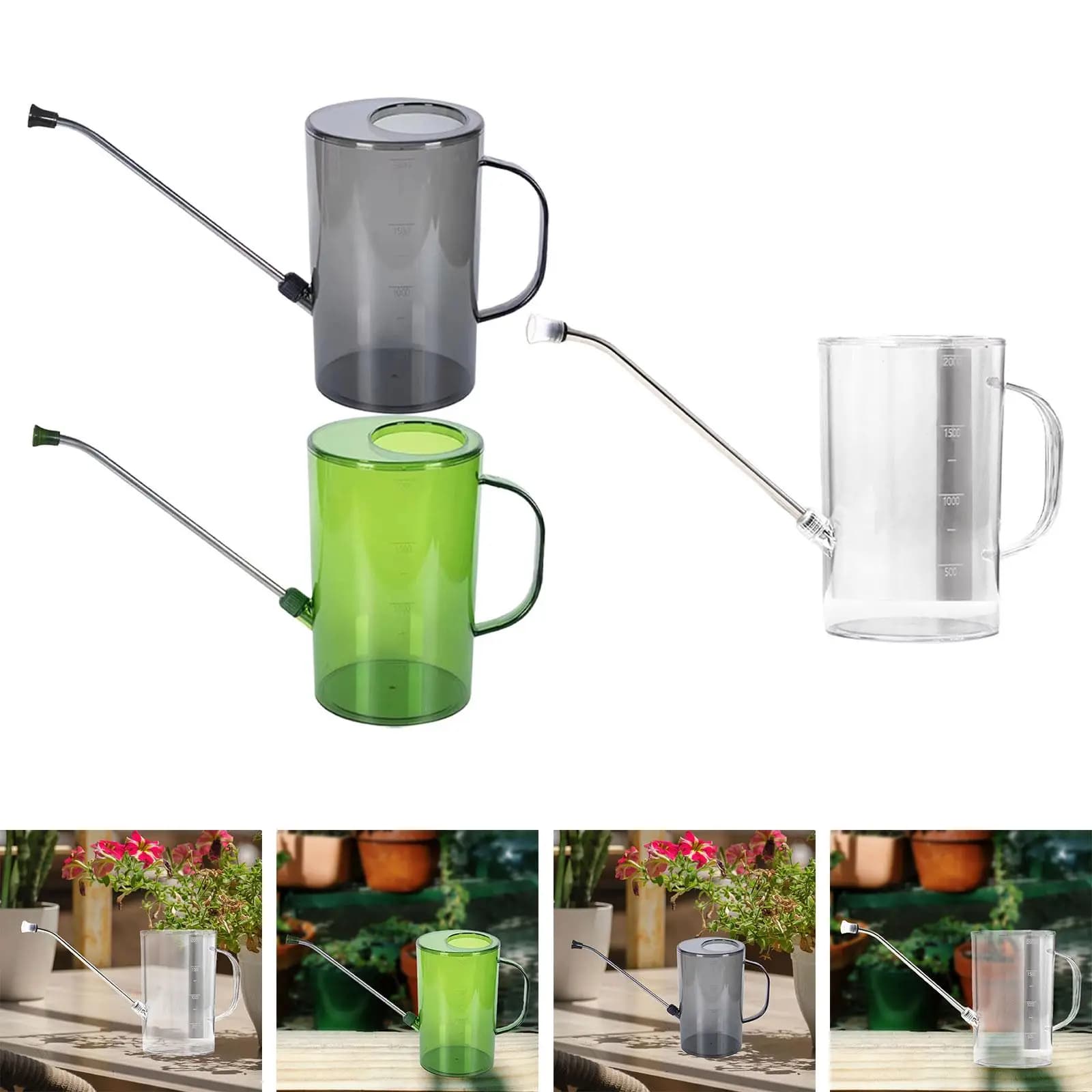 68 oz garden watering machine Practical Kettle with convenient handle Watering bucket Long Beccup for domestic plants