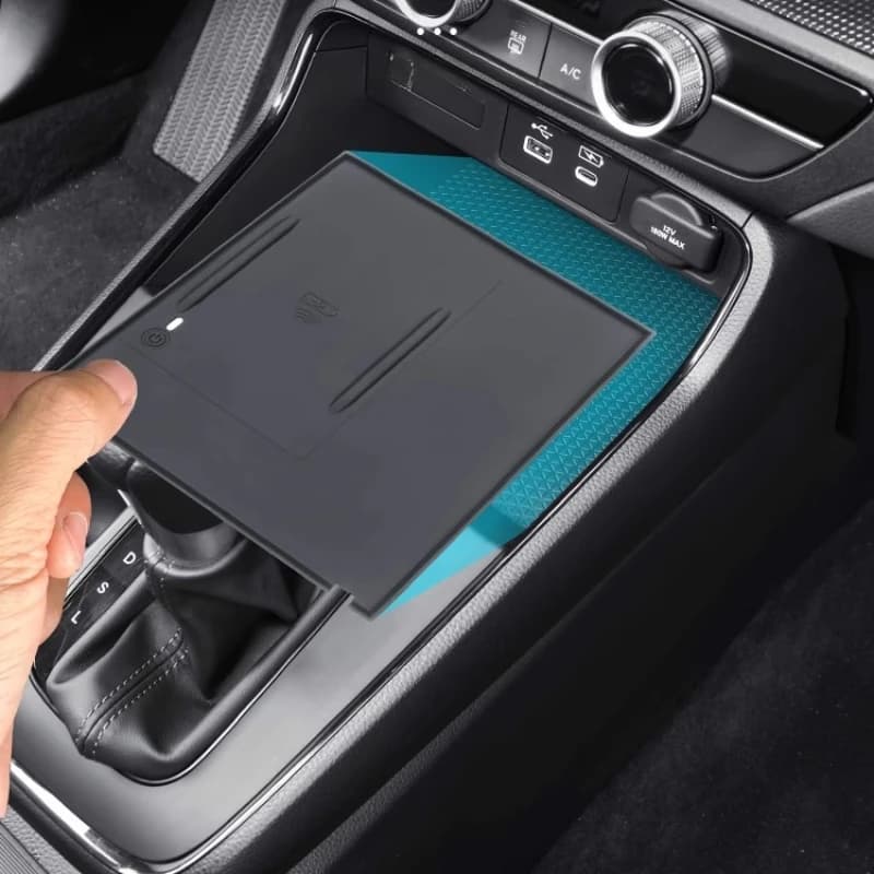 Per Honda CR-V/BREEZE 2023-2024: Tappetino per presa per telefono con copertura per caricabatterie wireless antiscivolo per vassoio portaoggetti ​ ​ Accessori decorativi