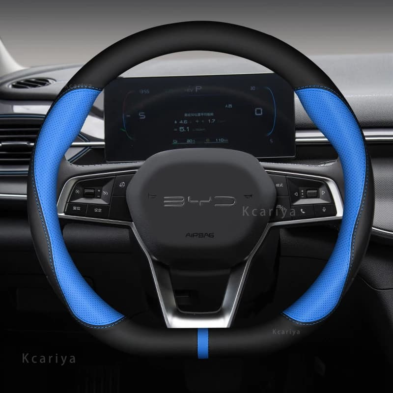 Coprivolante in pelle per auto is BYD Atto 3 Act sealed Tang F3 E6 Yuan Song Plus EV F0 Qinhan Dolphin S6 pelle antiscivolo