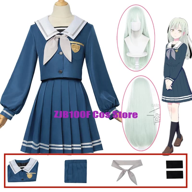 BanG Dream! It's MyGO Wakaba Mutsumi Cosplay Anime Mortis Costume Cosplay School Uniforms Suit Halloween Outfit for Woman