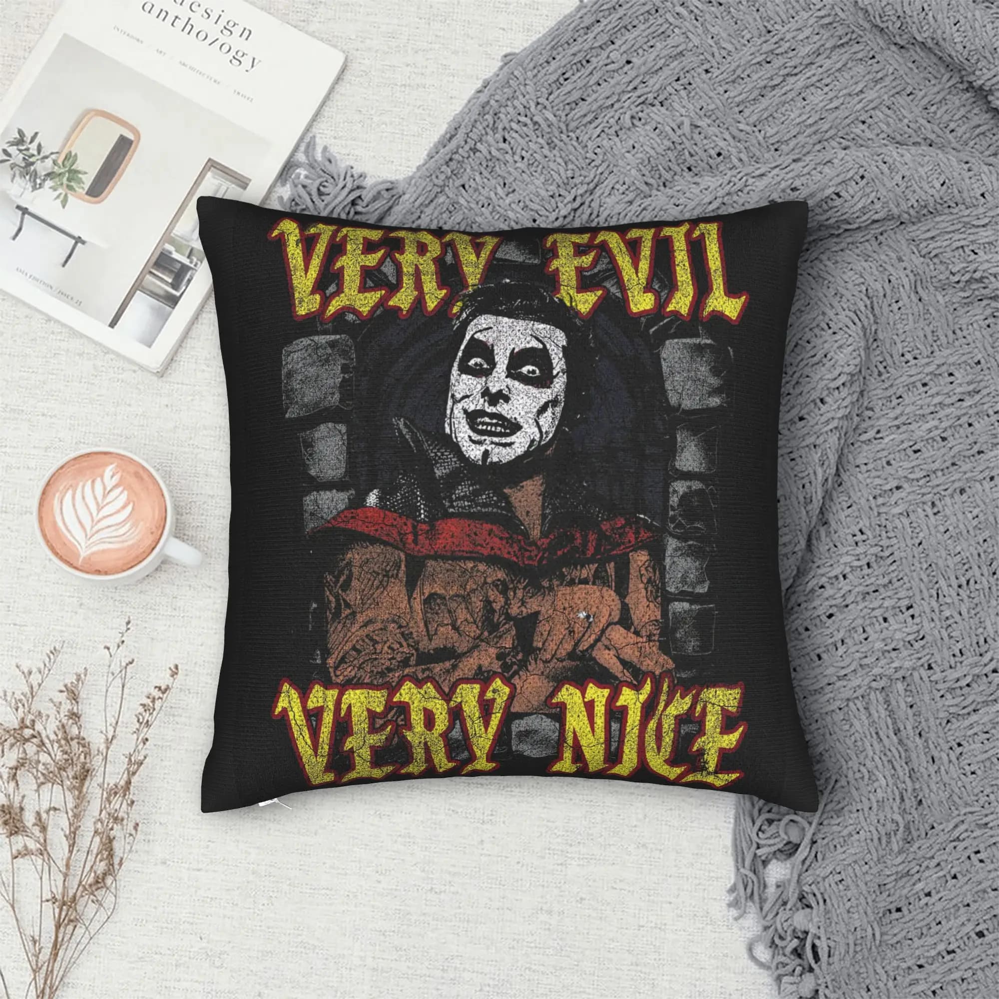 Pillow Case Danhausen Merch Very Nice Very Evil Square Pillow Cover For Sofa Home Decoration Funny Pillowcases