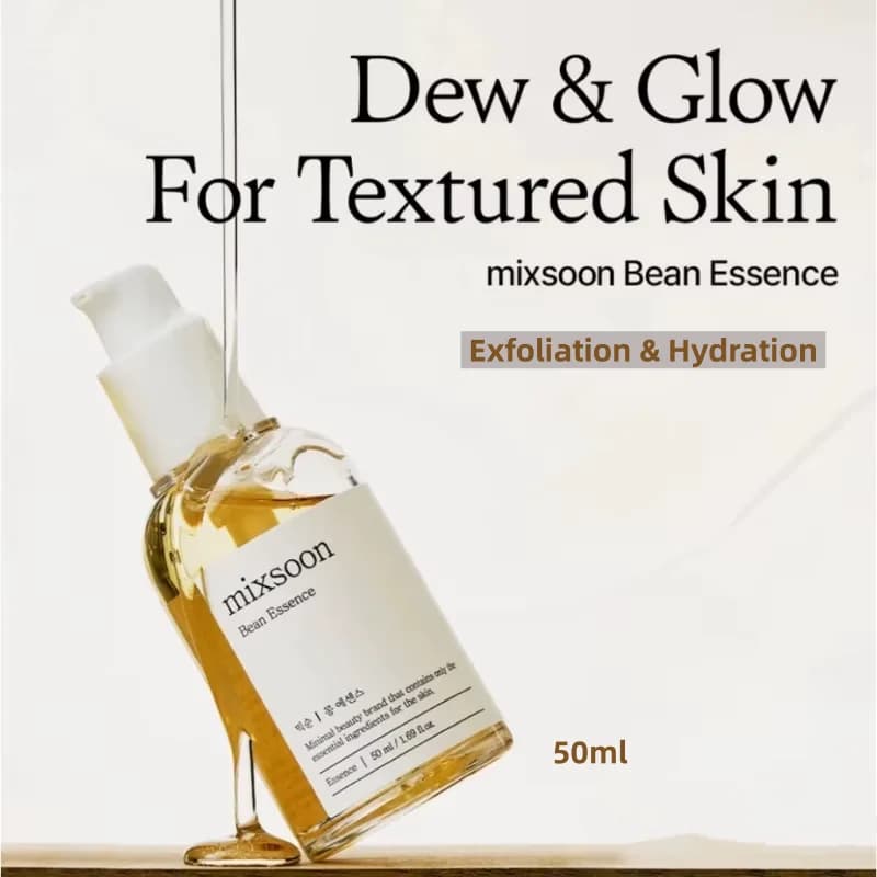 Essenza di Fagioli Coreana Mixsoon, Siero Idratante per il Viso, Esfoliante Delicato, Idratazione a Lunga Durata, Prodotti per la Cura della Pelle 50ml