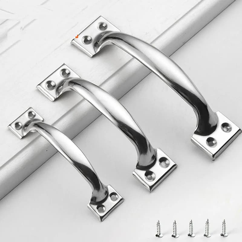 Maniglia per porta vecchio stile Maniglia per porta dell'armadio Maniglia per cassetto Armadio Semplice porta grande in legno Maniglia per porta in acciaio inossidabile 304