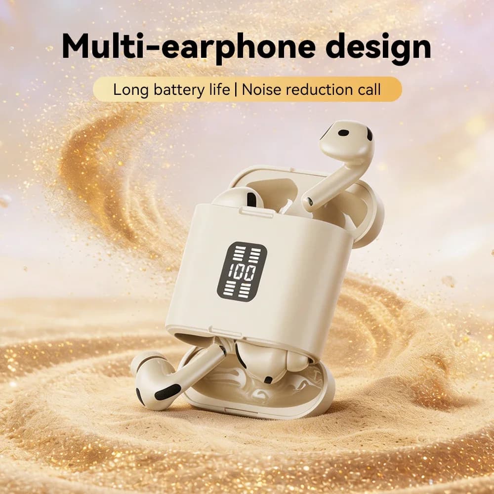 Couples' Binaural Bluetooth In-Ear Wireless Earplugs With Long Battery Life And Low Delay Outdoor Sports Earphone Creative Gifts