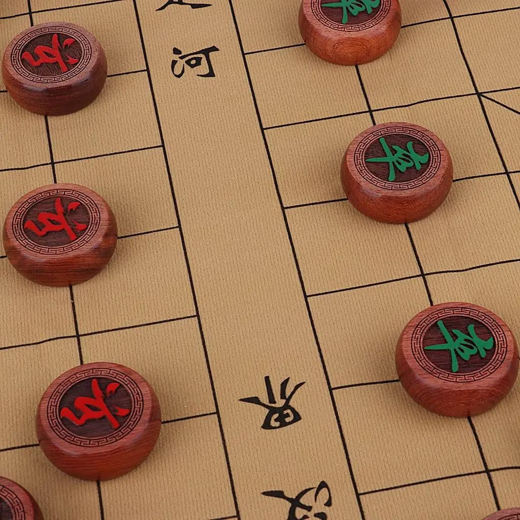 Set di Scacchi Cinese da Collezione, Regalo Raffinato, Gioco da Tavolo di Lusso in Legno per Gioco Intellettuale