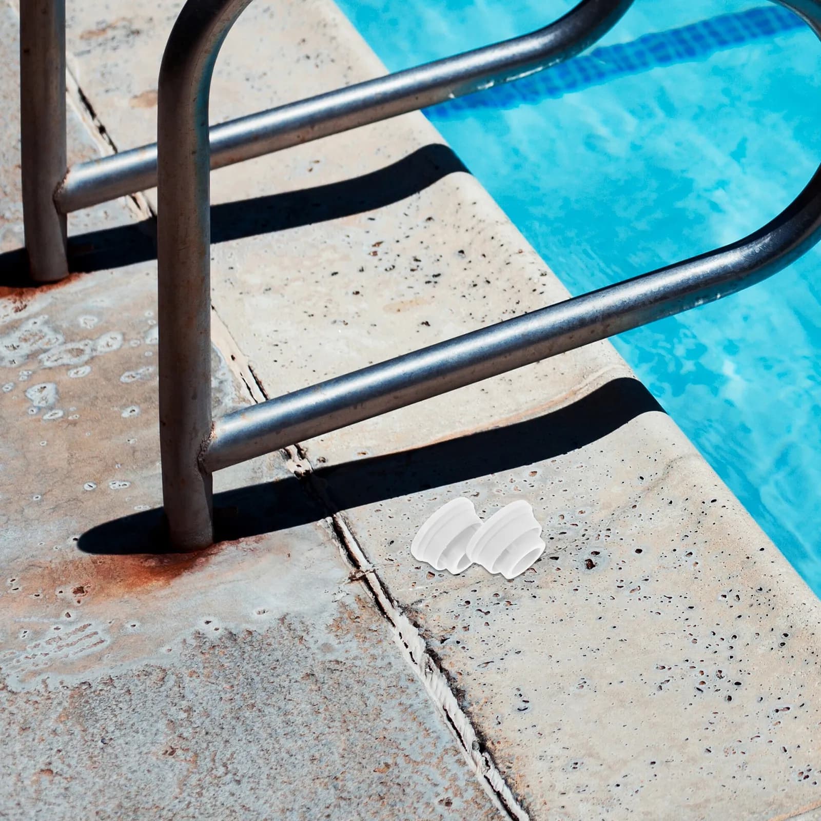 2 Pezzi Tappi in Gomma per Scaletta Piscina, Cappucci Moderni per Piscine Interrate e Fuori Terra, Protezione Stabilizzatrice di Sicurezza