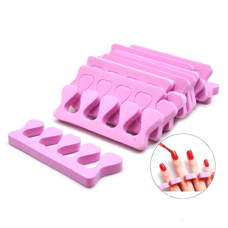 50 pezzi/pacco strumento per Nail Art separatori per dita dei piedi smalto per unghie cura dei piedi separatori per dita in spugna Bulk Manicure Pedicure Salon/Home