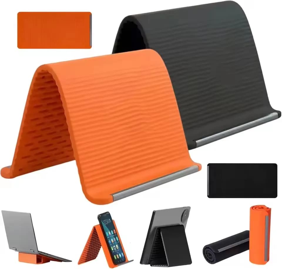 Creative Flexible Foldable Transforming Stand Lazy Bracket Travel Office Portable Silicone Desktop Cellphone Tablet Holder Mount