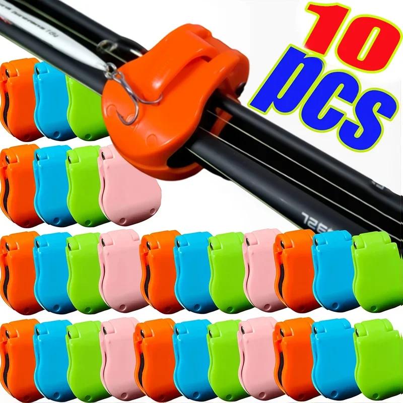 2/4PCS Fast Attack Fishing Rod Clip Fixed Clips Functional Fishing Rod Support Portable Detachable Beach Fishing Rod Clip