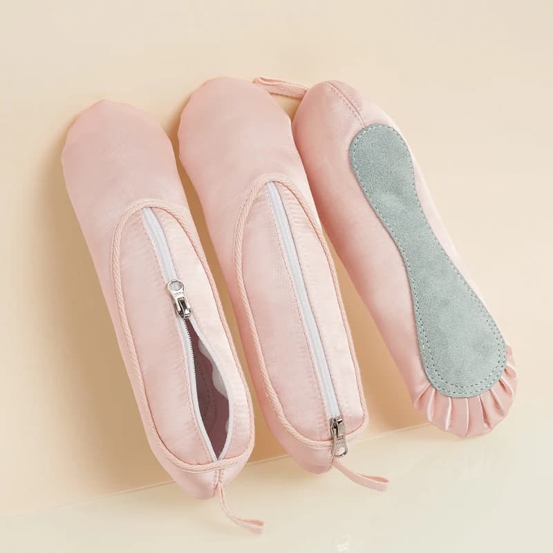Satin Ballet Pointe scarpa astuccio ballerine Design creativo ragazza cuore borsa per il trucco accessorio per la danza regali di balletto