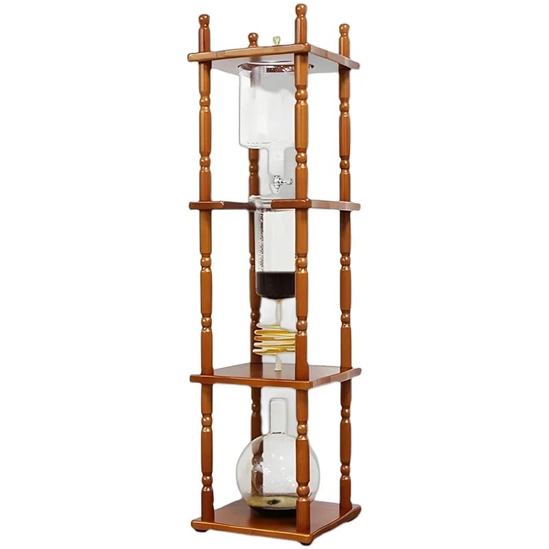 new manual coffee maker for cold beer style dripping cold drop coffee maker from 25 cups Large commercial pourer in solid wood
