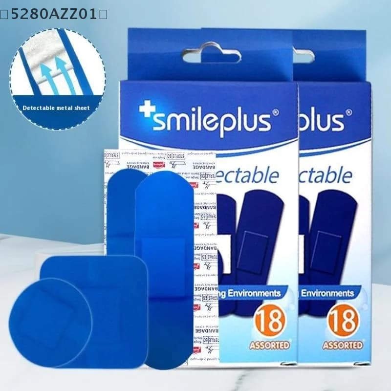maveraHMA58 AanBlue Cerotto medico Impermeabile Detectable Elastico Ferita Cerotto adesivo Bende Kit di pronto soccorso Hotel Ristorante Chef