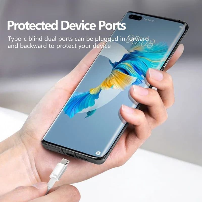 Cavo USB a Tipo C Android 120W 10A per Ricarica Super Veloce, Cavo Dati per Huawei P40 Honor, per Xiaomi Redmi 0.3/1M/1.5M/2M