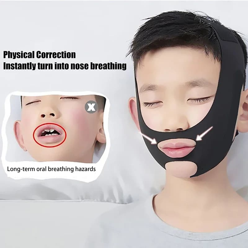Anti-Aperture Children's Mask of the Mouth, V-face Belt to Prevent the Opening of the Mouth, Verse Correction, Children's Sleep Dresses