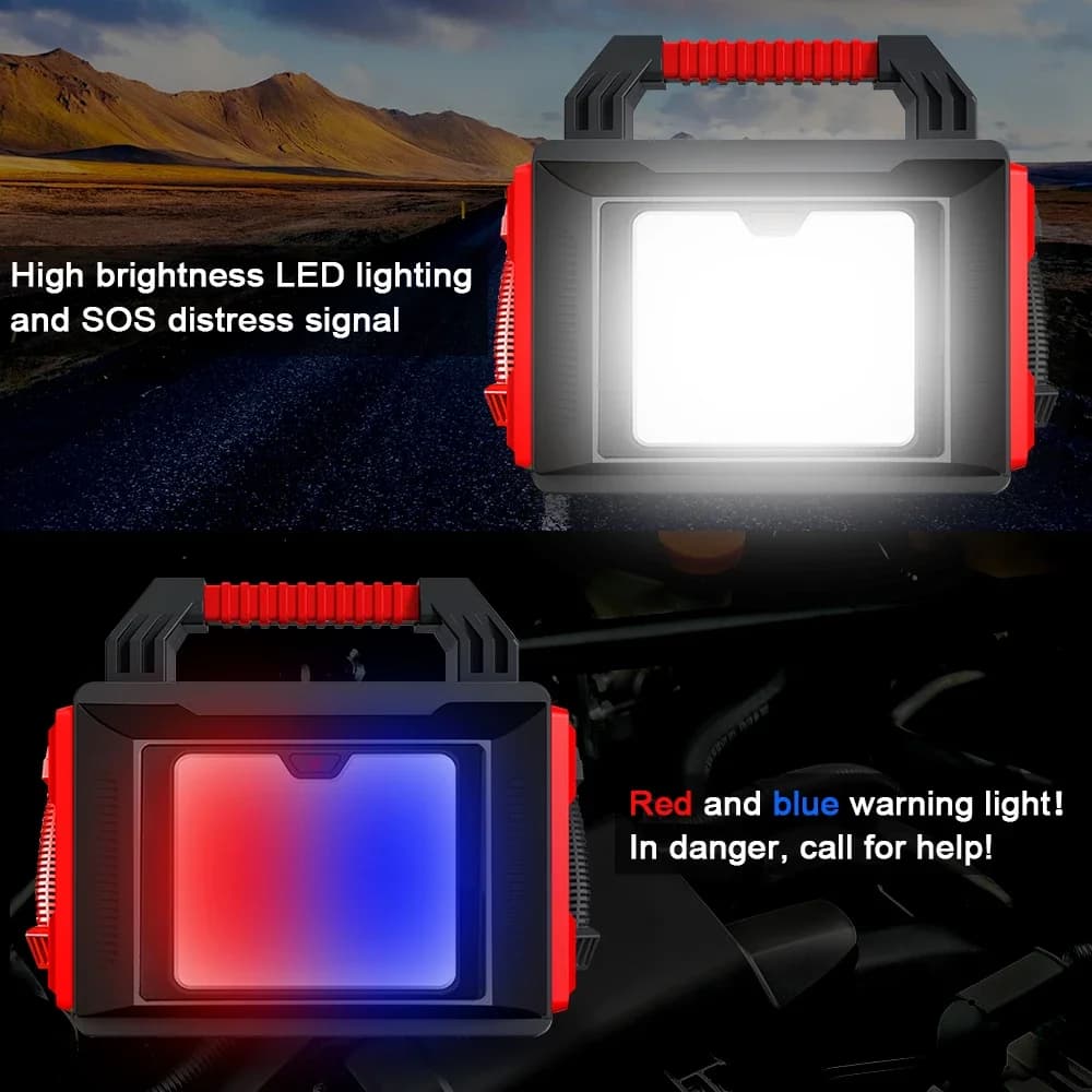 Avviatore di Emergenza Portatile 12V 10000A ad Alta Potenza con Luce LED e Cavi per Camion