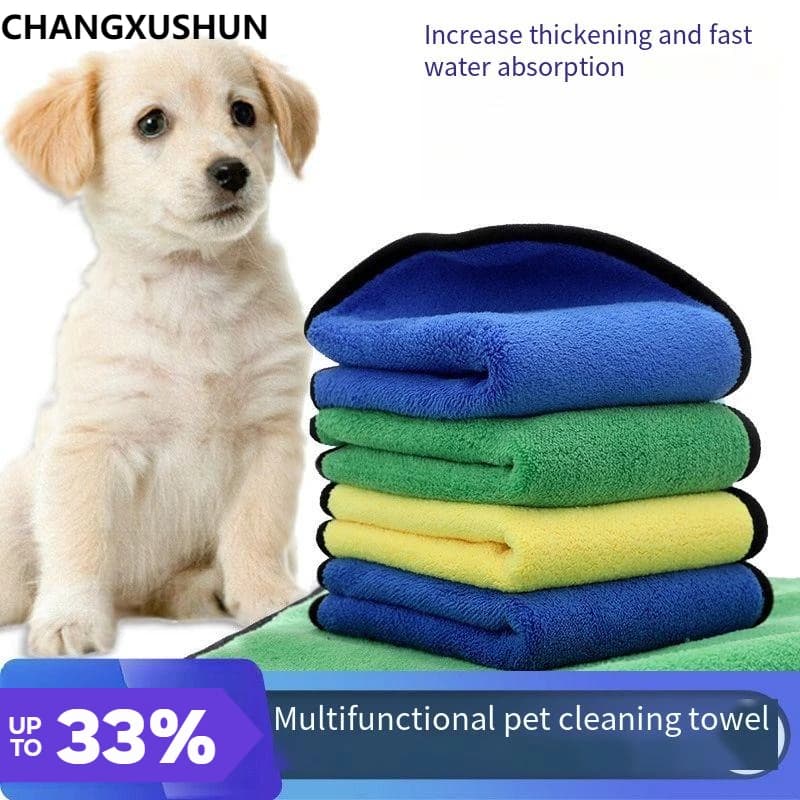 New Absorbent Towel for Pet Dogs Microfiber Bath Towel Bathrobes Panno to clean Coral Velvet often Dog bath and cats Fast absorbent