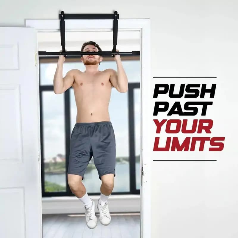 Traction bar for door, traction bar, hanging door frames, single bar for exercises, adjustable length for strength training, home gym