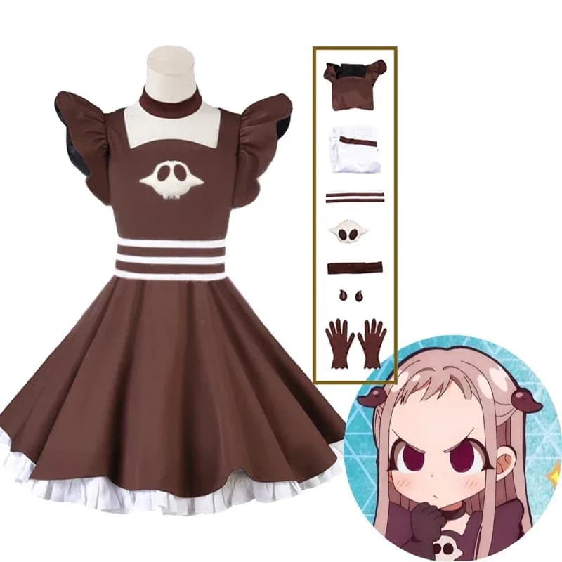 NewAnime Jibaku Shounen Hanako Kun Yashiro Nene Costume Cosplay nuovo vestito marrone Toilet-Bound Uniforme per le ragazze Women2025