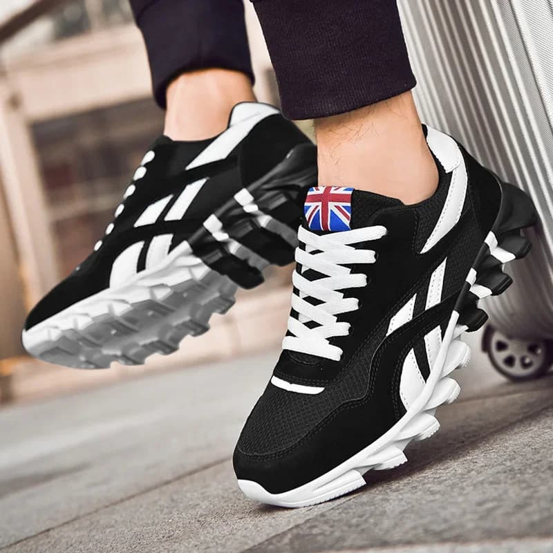 Nuove Scarpe da Corsa da Uomo, Sneakers Traspiranti Casual, Antiscivolo, Ammortizzanti, Comode per Camminare