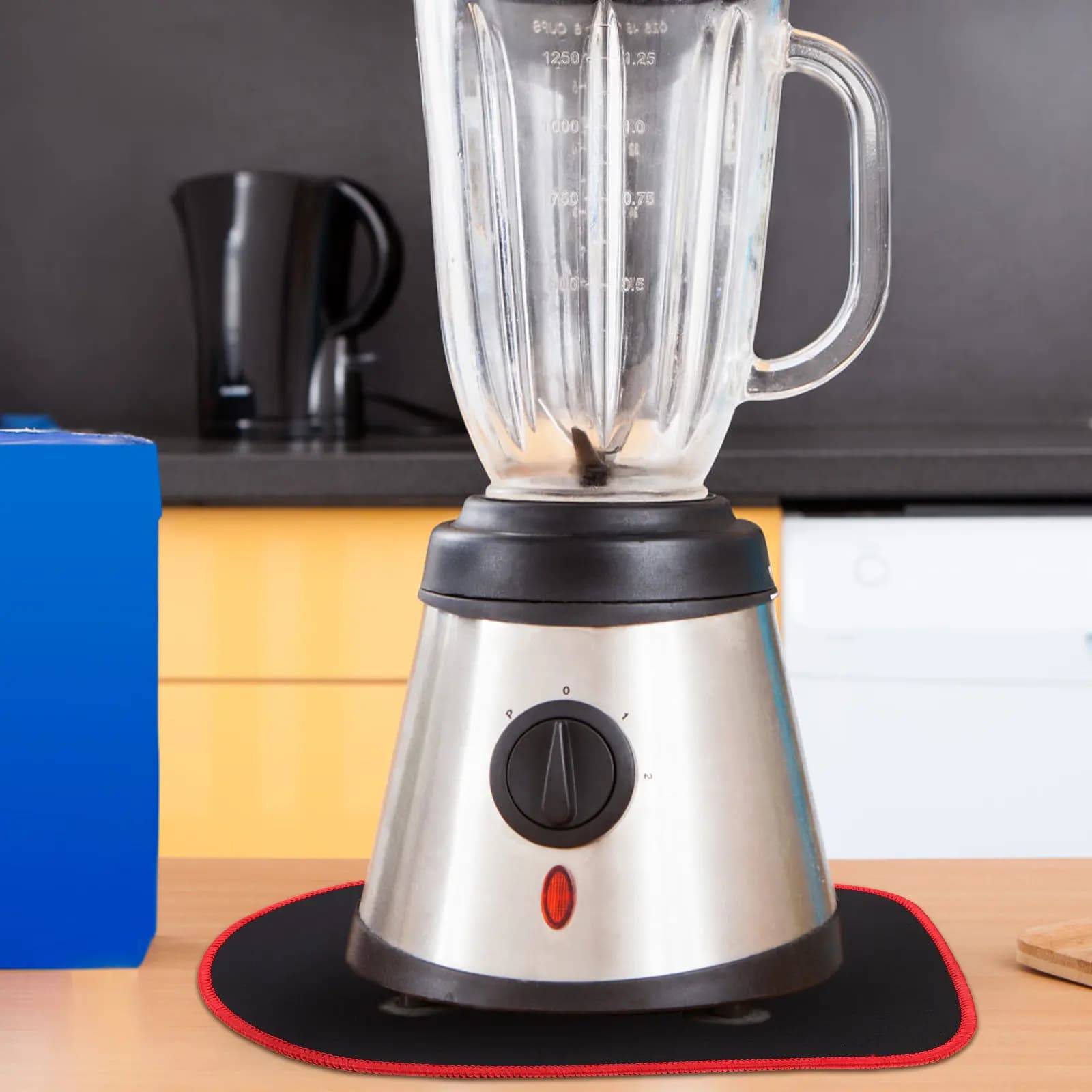 Tappetino Antiscivolo in Gomma ad Alta Aderenza per Frullatori da Tavolo, Base Antiscivolo per Elettrodomestici da Cucina con Lavorazione di Precisione