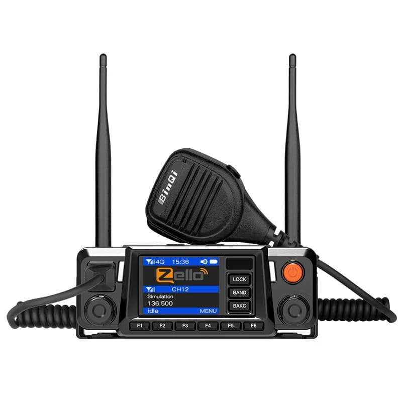 BinQi BQ-9900EU Ricetrasmettitore radio FM per auto 20W a lungo raggio 5000 km Walkie Talkie Comunicazione radio bidirezionale per scheda SIM PTT globale