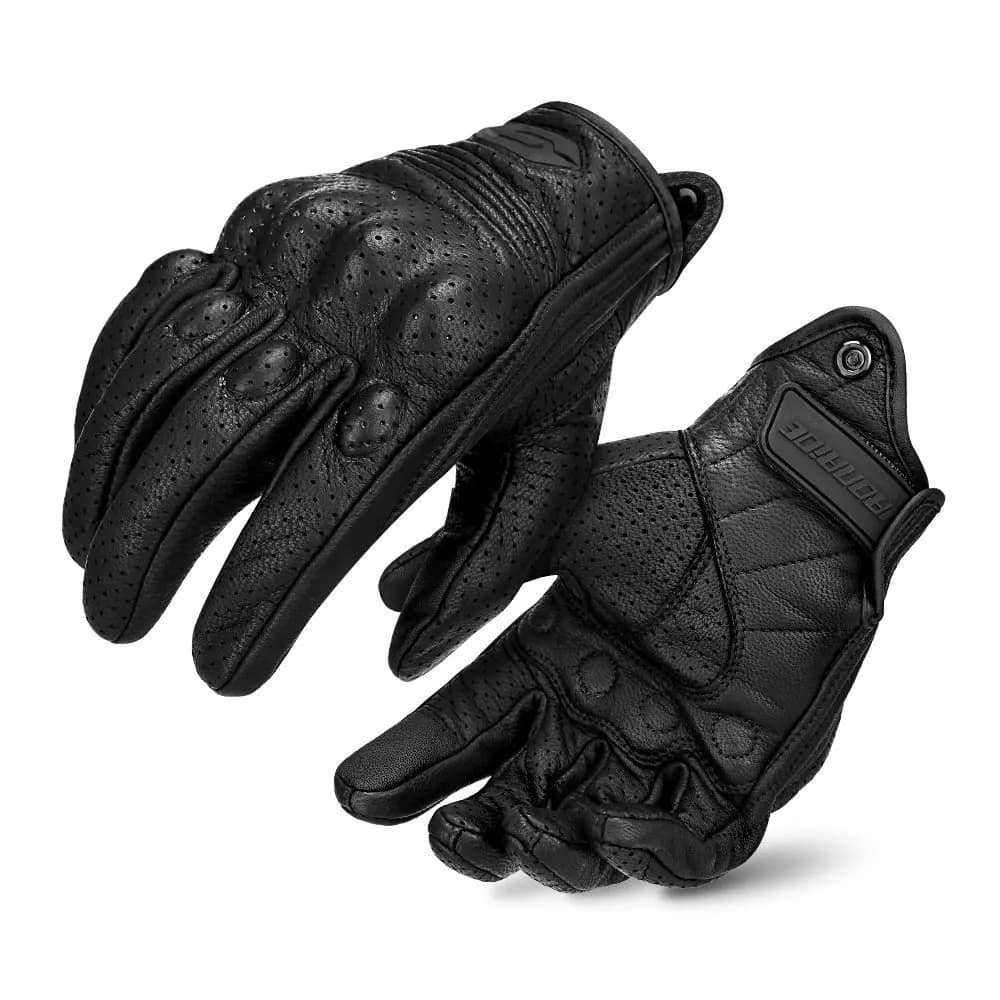 Guanti da moto in pelle Guanti da moto in mesh traspirante estivo Guanti da moto con funzione touch Guanti da corsa fuoristrada da motocross