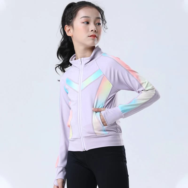Tute da pattinaggio artistico personalizzate giacca e pantaloni pantaloni lunghi per ragazza donna allenamento pattinaggio su ghiaccio caldo nero rosa manica a rete