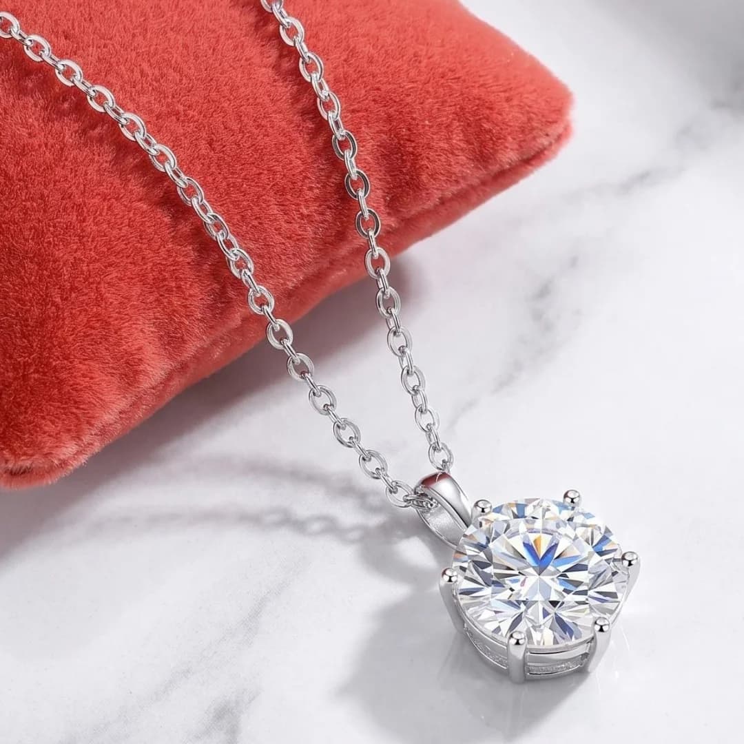 New 925 Sterling Silver Necklace Pendant Chain Fine Jewelry for Woman Wedding Engagement Sparkling Classic Party Fashion Gifts
