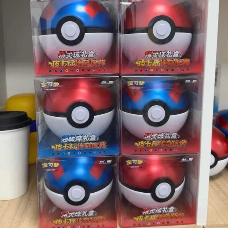 PTCG Pokemon Poke Ball Master Ball Birthday Gift Box With Pokemon Card Simplified Chinese Original Pack Ideal Toy In Stock