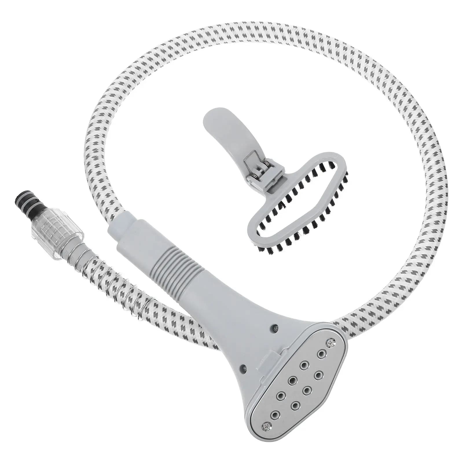 Tubo di ricambio per vaporizzatore per vestiti, in plastica, con clip in metallo, design con spazzola integrata, potente flusso di vapore per indumenti